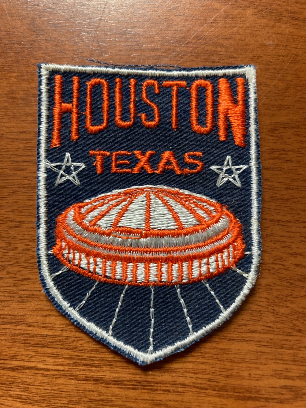 Vintage Houston Texas Embroidered Patch by Voyager Sew-On Patch